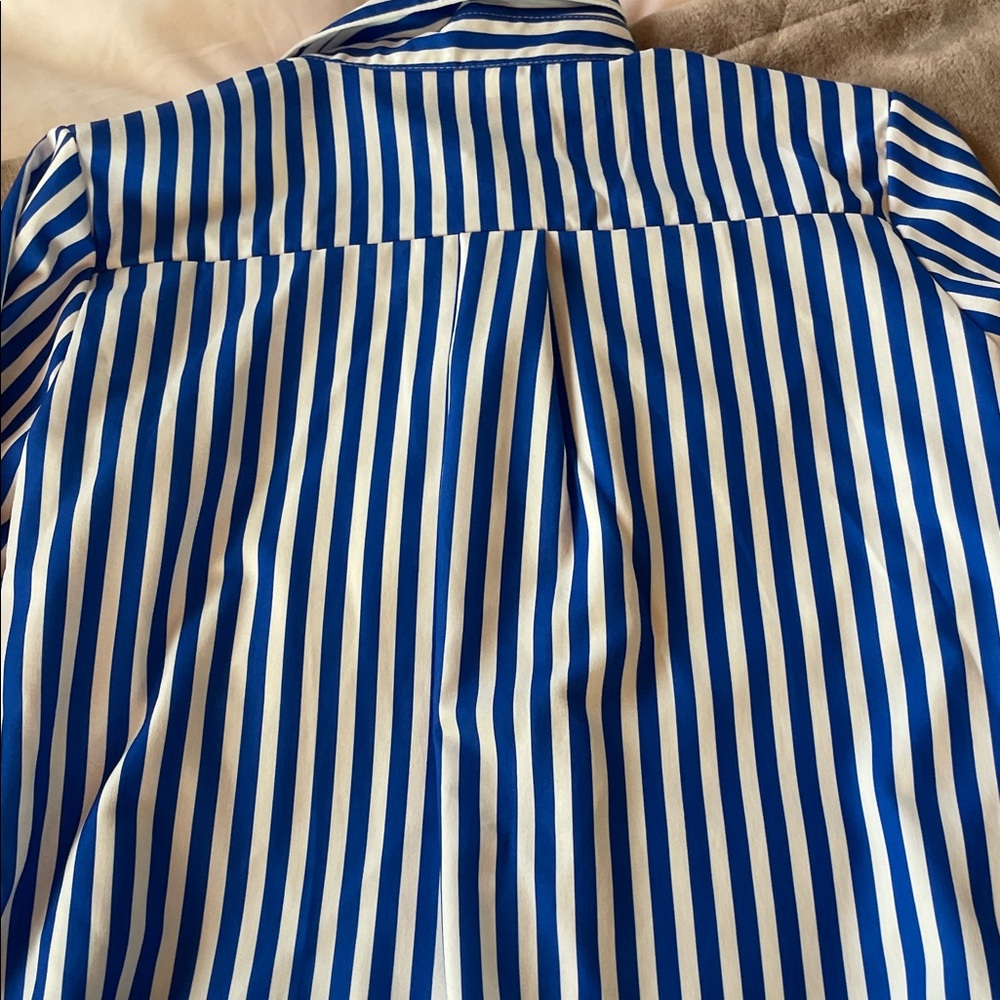 Blue and White Striped Shirt - Picture 5 of 8